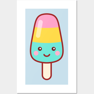 Ice Cream Popsicle Emoji Posters and Art